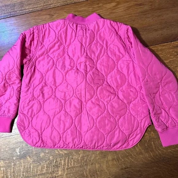 Thread & Supply HOT‎ PINK quilted jacket sz large - Picture 7 of 8